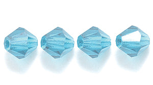 84CC285: Preciosa Crystal Dia Blue Zircon 5x5mm-144PC