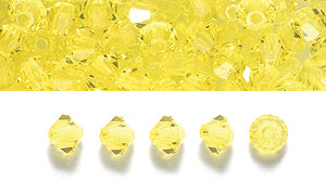 80CC224: Preciosa Crystal Dia Citrine 3mm-144PC