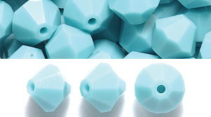 86CC185: Preciosa Crystal Dia Turquoise 6x6mm-72PC