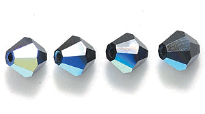 84CC509: Preciosa Crystal Dia Jet AB 5x5mm-144PC