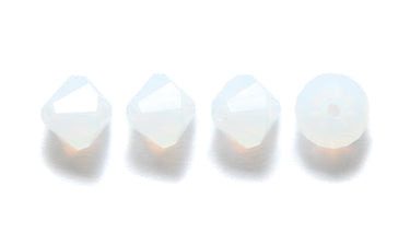 86CC210: Preciosa Crystal Dia White Opal 6x6mm-72PC