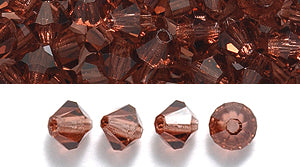 82CC255: Preciosa Crystal Dia Lt Burgundy 4mm-144PC