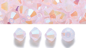 82CC590-F: Preciosa Crystal Dia Rose Opal Ab2x 4mm-144PC