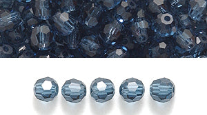 3CC269: Preciosa Crystal RD Montana Blue 3mm-72PC