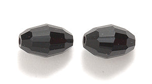 36CC109: Preciosa Crystal Oval Jet 6x9mm-1PC