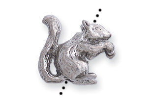 PW4155-S: Squirrel Silver 11x13mm-1PC