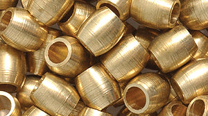 33ME854: Solid Raw Brass Barrel 5x5mm-100PC