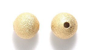 8MR854-SC: Metal Round Gold Sugar Coated 8mm - 16PC