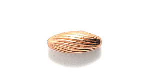 36MR856-F: Oval Fluted Swirl Pure Copper 4x9mm-20PC