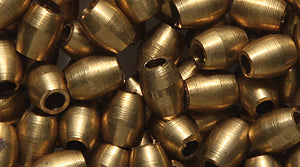 32ME854: Solid Brass Oval Gold Finish 3x5mm-144PC