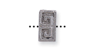 PW4196-S: Limited Bead Rectangle Silver 5x9mm-6PC