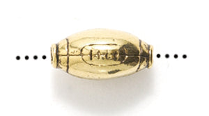 PW262-AG: Bead Football Ant Gold 7x13mm - 1PC