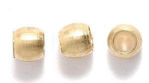 6ME854: Metal Round Solid Brass 6mm 4mm Hole-72PC