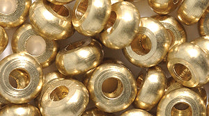 65ME854: Metal Donut Brass 3x6mm-72PC