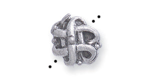 PW866-S: Bead Knot Ant Pewter 7x8mm 1PC