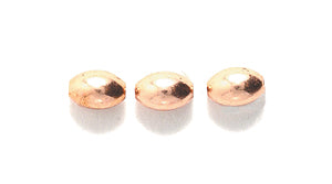 32MR856: Oval Smooth Pure Copper 3x5mm-50PC