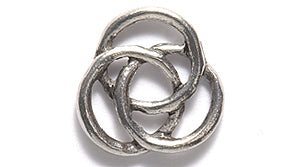 PW1287-S: Celtic Trinity Knot Ant Pewter 13mm 1PC