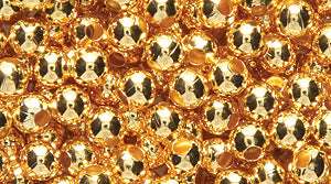 3MR854-E: Metal Round Gold 3mm -500PC