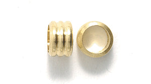 ME836-RB: 3 Ring Brass 5mm Hole 4x6mm-144PC