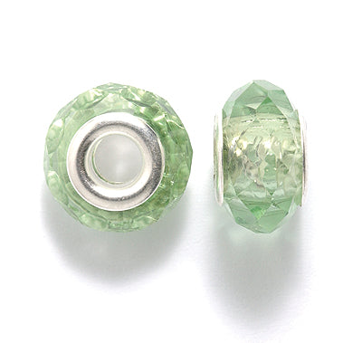 75CD281-S: Rondell Pale Green 5mm Grommet 14x9.5mm 6PC