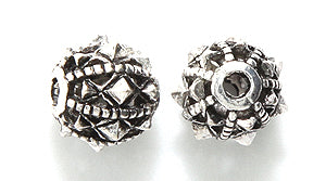 ME4182-S: Bead Design Silver 8x10mm-10PC