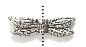 PW9978-S: Bead Dragonfly Wings Ant Pewter 6x21mm 1PC