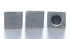 PW955-BK: Bead Alphabet Cube Blank Ant Pewter 7mm 1PC