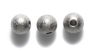 6MR817-SNS: Bead Stardust Round 6mm Stainless 1.6mm ID-10PC