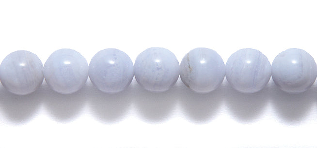 8ST407: Blue Lace Agate Round 8mm