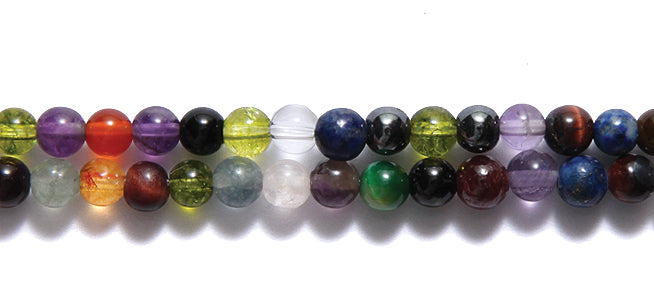 4ST525: Mixed Stone Round 4mm