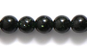 6ST444-G: Green Goldstone Round 6mm