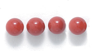 5ST440-D: Bamboo Coral Dark Red Dyed Round 5mm