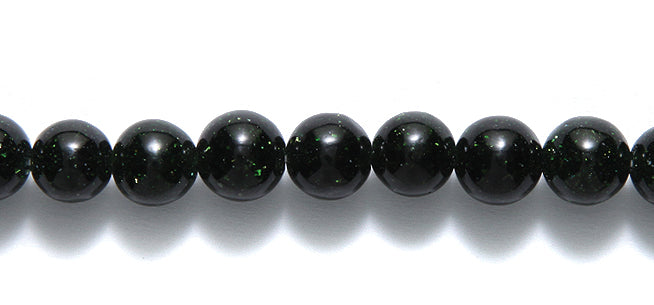 8ST444-G: Green Goldstone Round 8mm