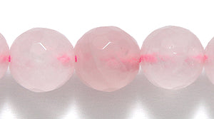 8ST402-F: Rose Quartz Round FC 8mm