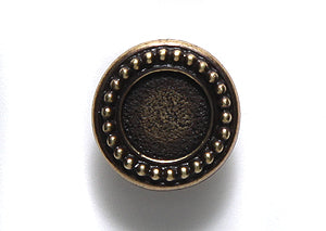 TC6587-AB: Button Ss34 Bead Bezel Ant Brass 12mm