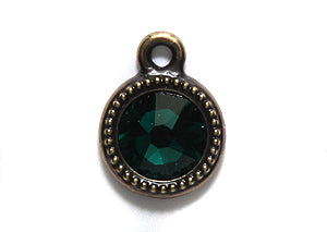 TC6824-05: ed Ss34 Bezel Ant Brass Emerald