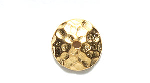 TC5663-GL: cap 10mm Hammered Bright GLD