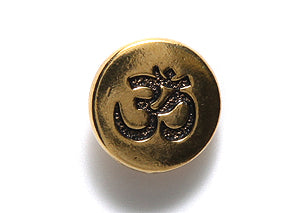 TC6586-AG: Button Om Ant GLD 12mm