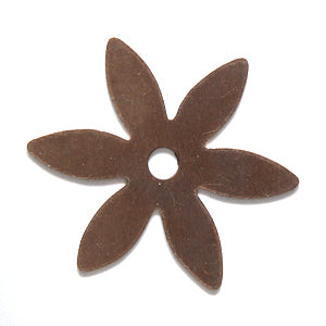 VJ3400-19: Vintaj Six Petal Flower Embellishment 19mm