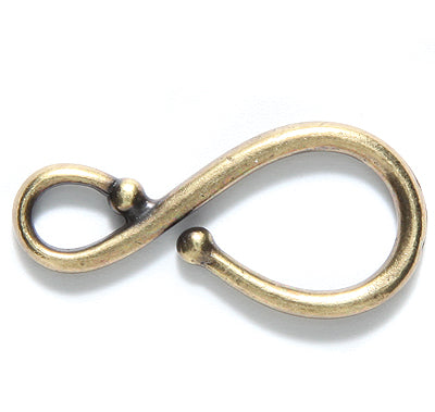 TC6178-AB: Classic Hook 16x33mm Ant Brass