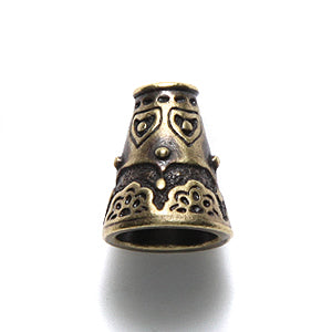 TC5829-AB: Flowering Cone 11x13mm Ant Brass