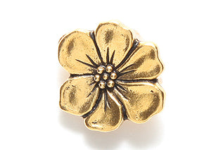 TC6549-AG: Button Apple Blossom 14mm Ant GLD