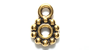 TC5747-AG: 10mm Beaded With Loop Ant GLD