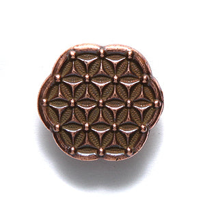 TC6570-AC: Button Flower Of Life 16mm Ant CPPR