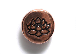 TC6585-AC: Button Lotus Ant CPPR 12mm