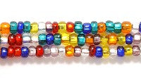 10SB401R: CZ Seed Bead Silverlined 7 Color Mix 10/0 1HK