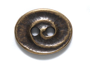 TC6574-AB: Button Swirl Ant Brass 14x17.5mm