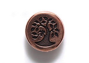 TC6583-AC: Button Bird In Tree Ant CPPR 12mm