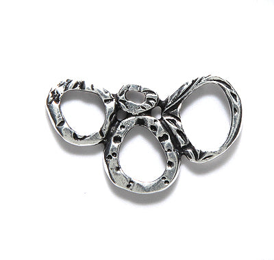 TC3213-AS: Intermix Link 3 Ring 15x25mm Ant SIL