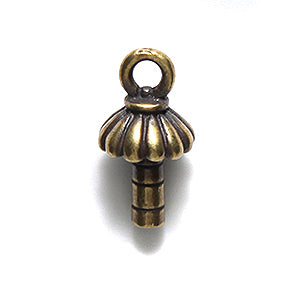 TC5848-AB: Glue-in Cap Joy 3mm Post Ant Brass